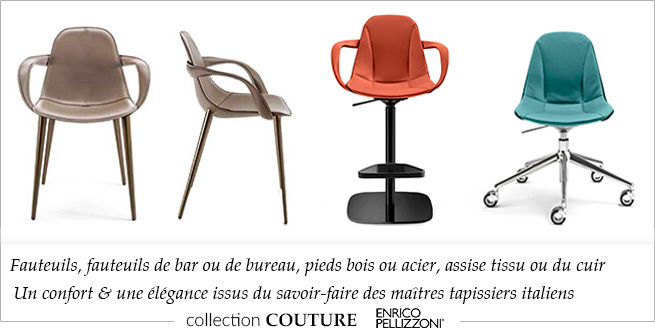 Collection de chaises Couture Enrico Pellizzoni